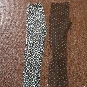 Two used pair of leggings